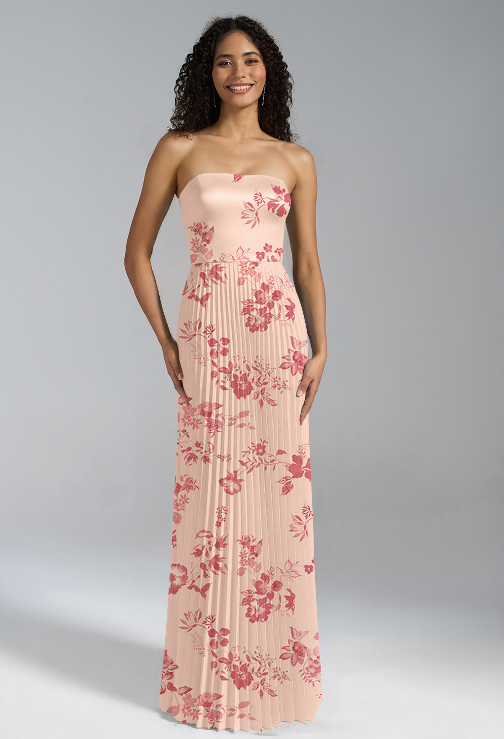AW Hermione Pink Cherry Blossom  Long Bridesmaid Dresses